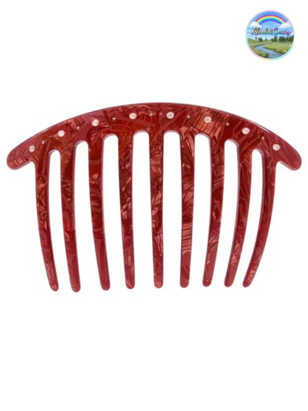 French Hair Side Comb Large 9 Prong Cellulose Acetate Hair Clip for Women Bun